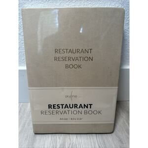 Sealed-Restaurant Reservation Book – Undated Dinner Table A4 (8.5" x 11")